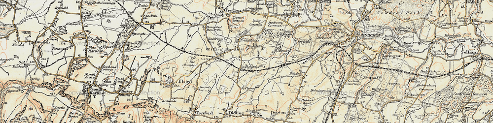 Old map of Ingrams Green in 1897-1900
