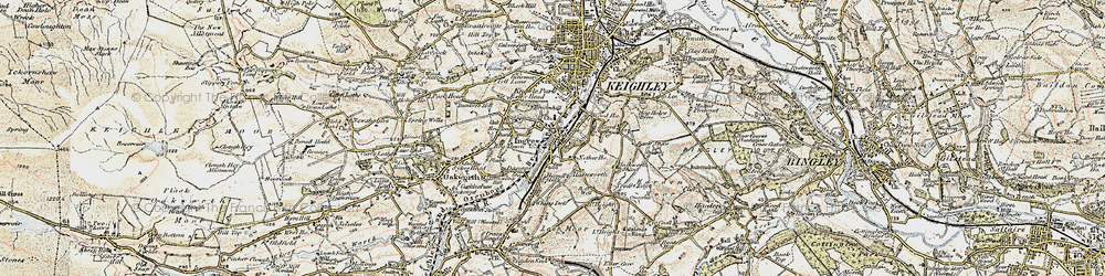 Old map of Ingrow in 1903-1904
