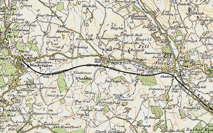 Old map of Borwick Fold in 1903-1904