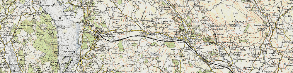 Old map of Borwick Fold in 1903-1904
