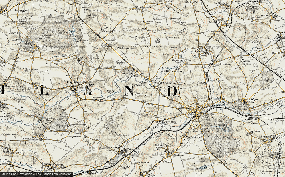 Old Map of Ingthorpe, 1901-1903 in 1901-1903