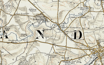Old map of Ingthorpe in 1901-1903