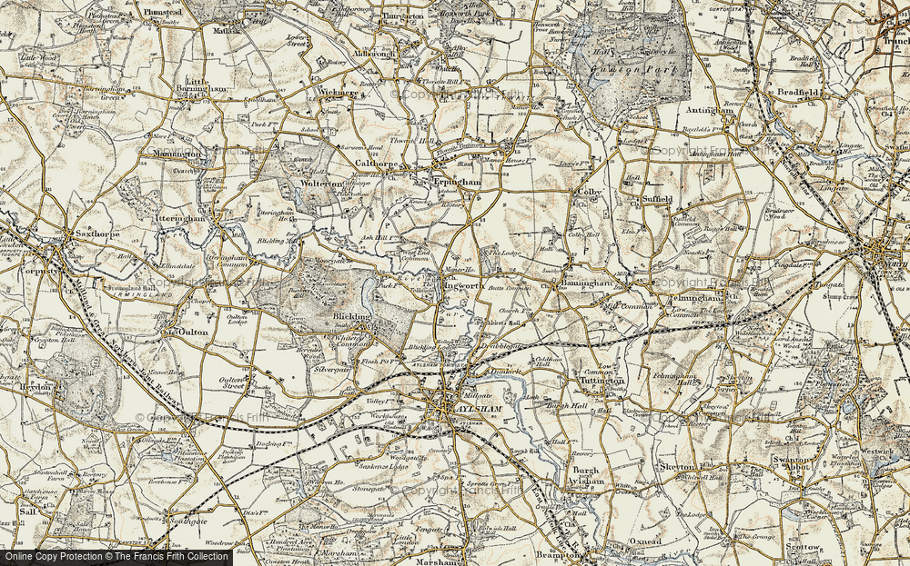 Old Map of Ingworth, 1901-1902 in 1901-1902