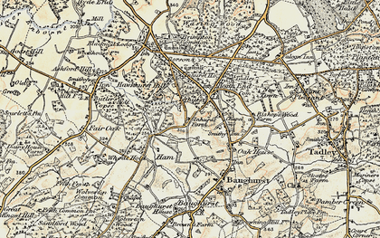 Old map of Inhurst in 1897-1900
