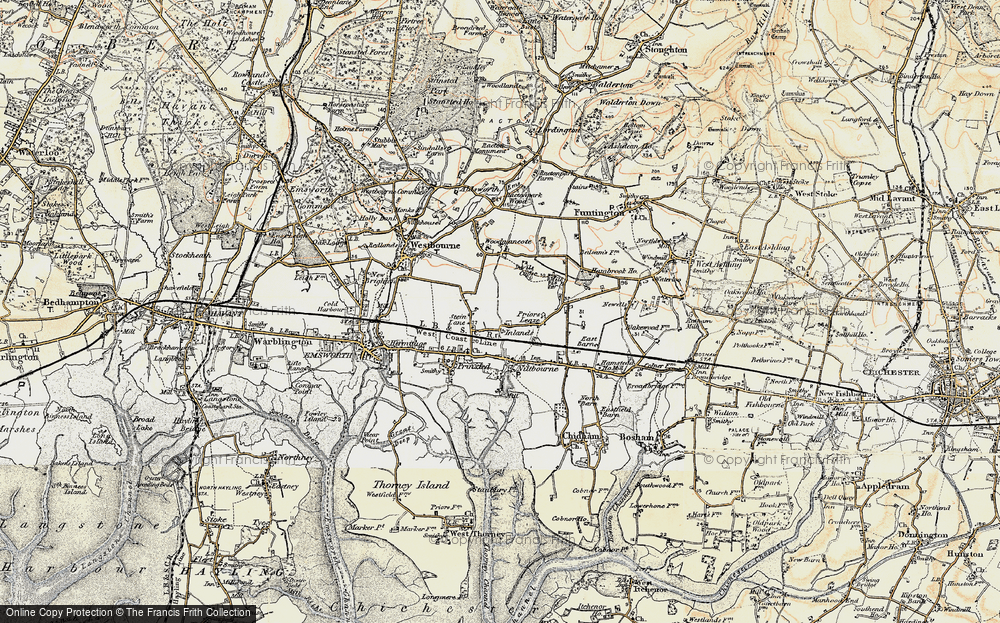 Old Map of Inlands, 1897-1899 in 1897-1899