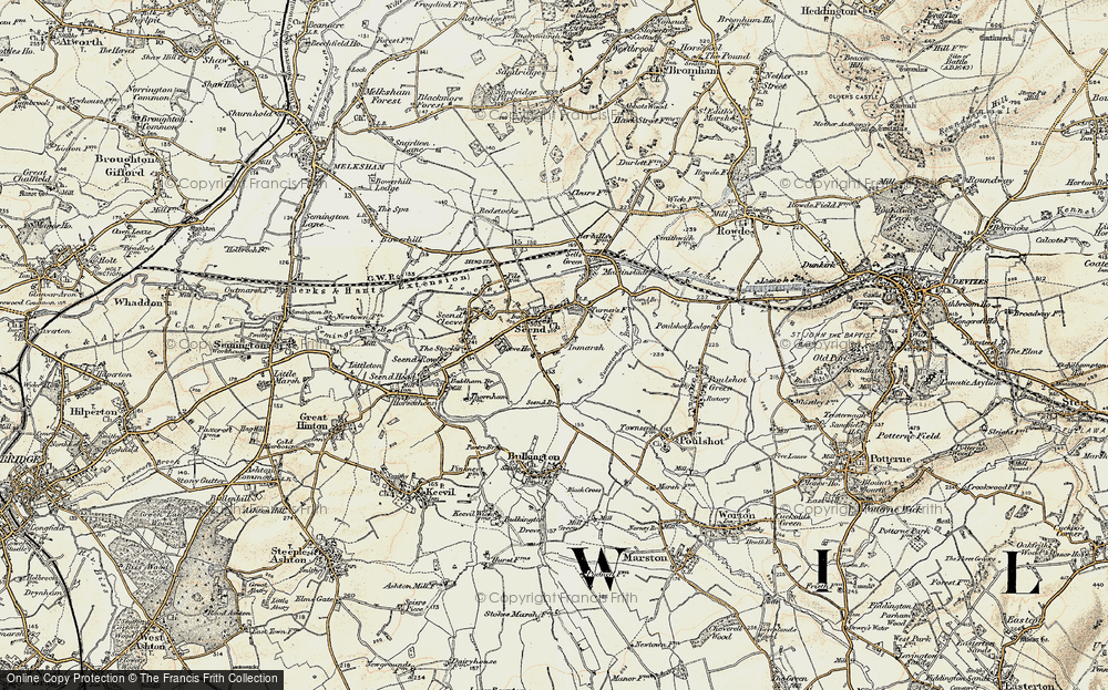 Old Map of Inmarsh, 1898-1899 in 1898-1899