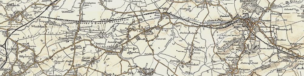 Old map of Inmarsh in 1898-1899