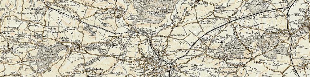 Old map of Innox Hill in 1898-1899