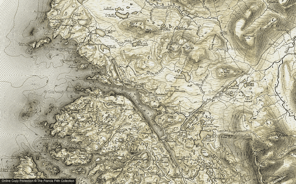 Old Map of Inshegra, 1910 in 1910