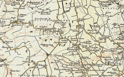 Old map of Inskip in 1903-1904
