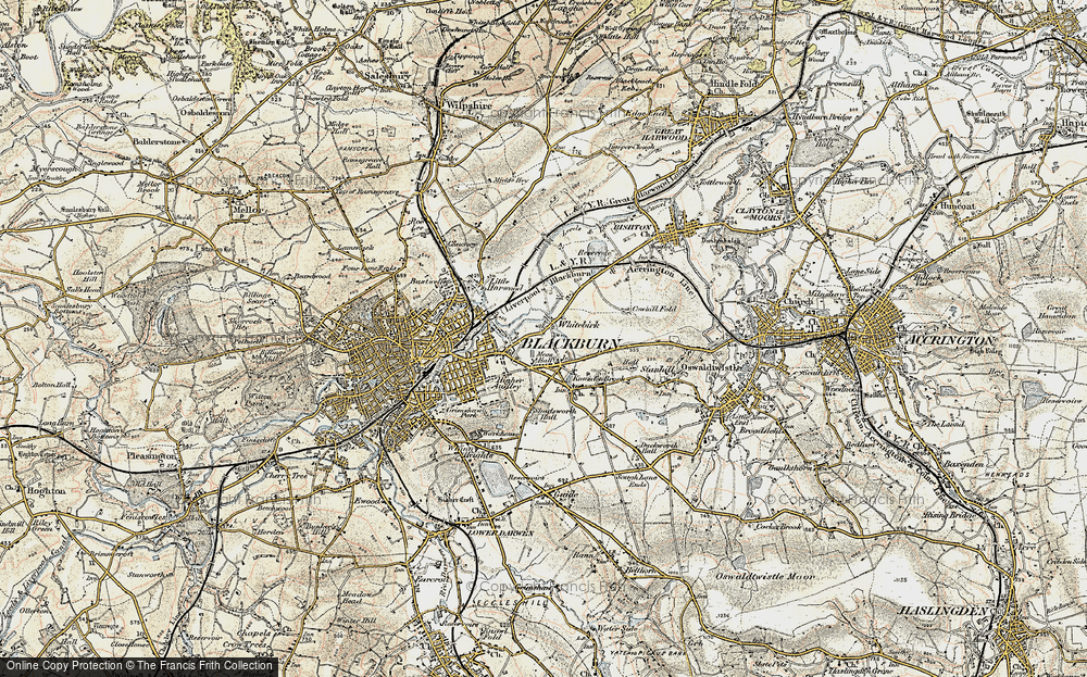 Old Map of Intack, 1903 in 1903