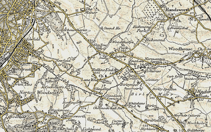 Old map of Intake in 1902-1903