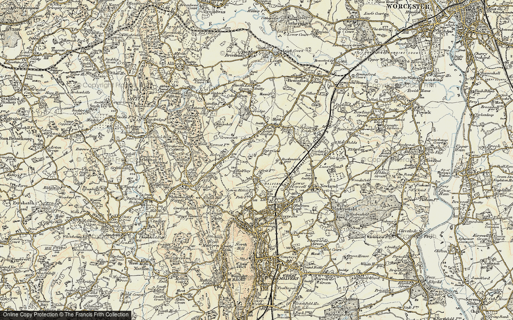 Old Map of Interfield, 1899-1901 in 1899-1901