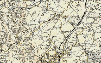 Old map of Interfield in 1899-1901