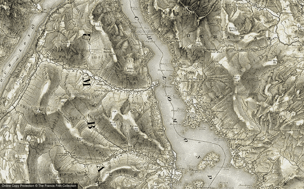 Old Map of Inverbeg, 1905-1907 in 1905-1907