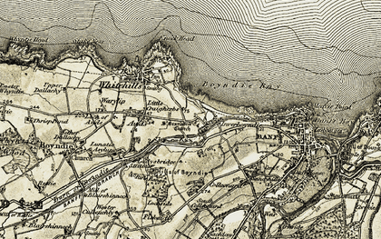 Old map of Inverboyndie in 1910