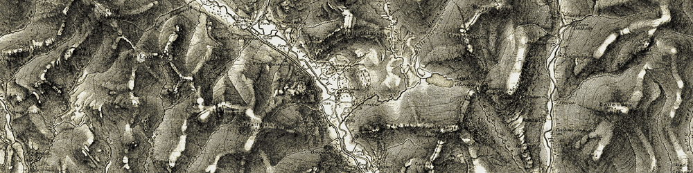 Old map of Invereddrie in 1908