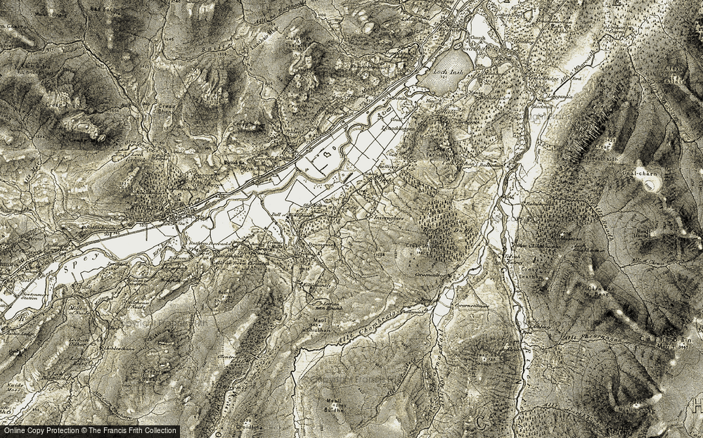 Old Map of Inveruglass, 1908 in 1908