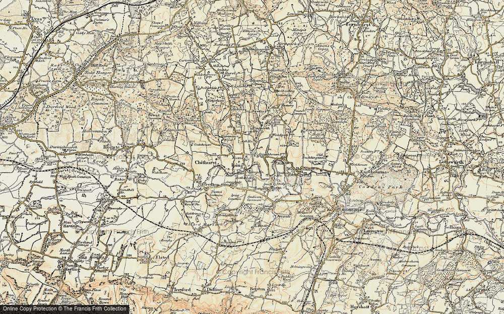 Old Map of Iping, 1897-1900 in 1897-1900
