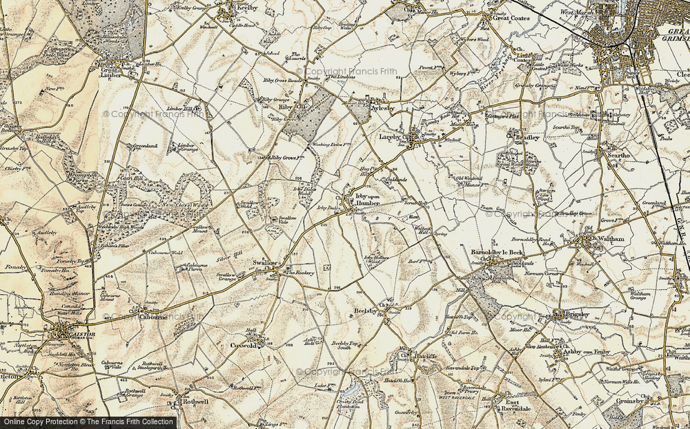 Old Map of Irby upon Humber, 1903-1908 in 1903-1908