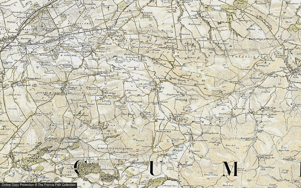Old Map of Ireby, 1901-1904 in 1901-1904