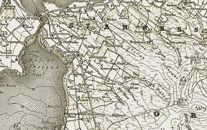 Old map of Bigswell in 1912