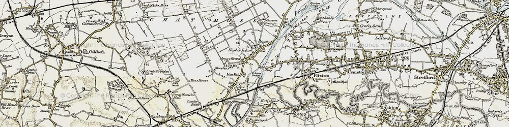 Old map of Irlam in 1903