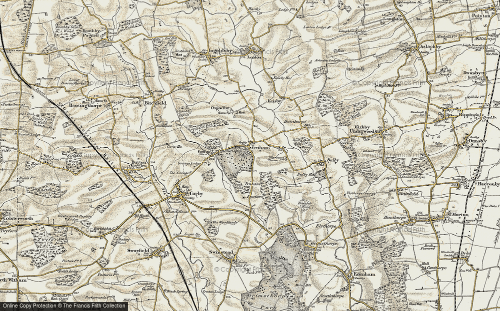 Old Map of Irnham, 1902-1903 in 1902-1903