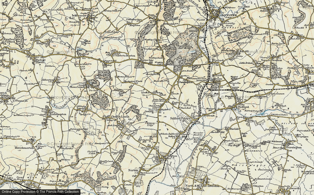 Old Map of Iron Cross, 1899-1901 in 1899-1901