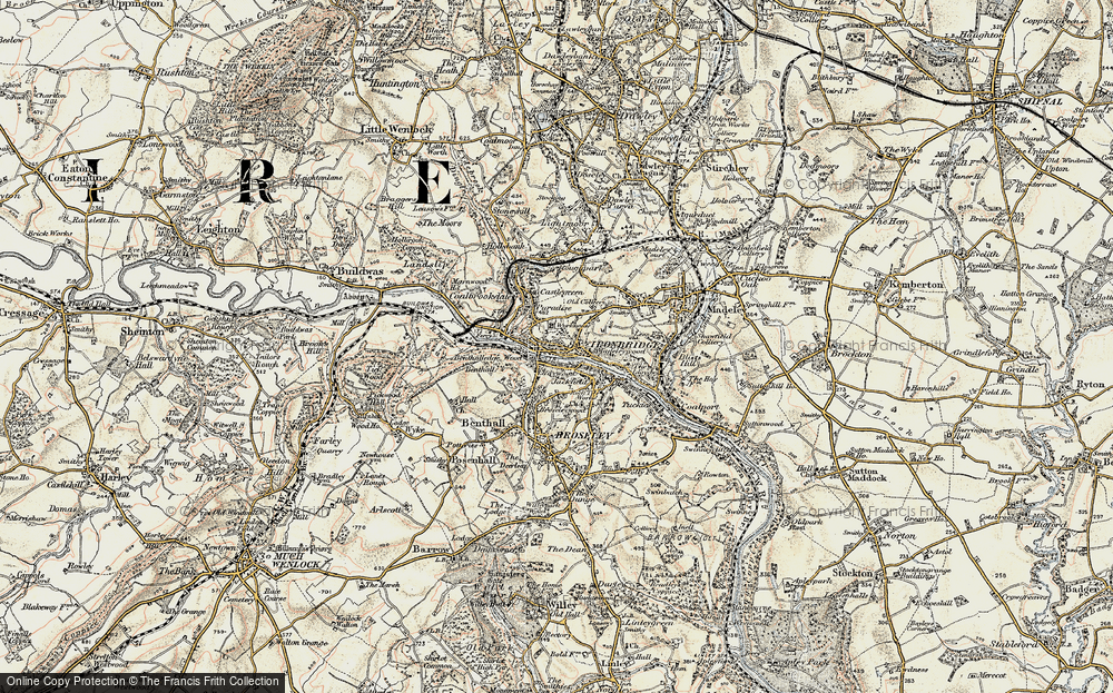 Old Map of Ironbridge, 1902 in 1902