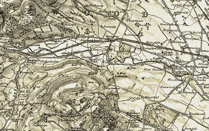 Old map of Burnside of Baltersan in 1901-1905