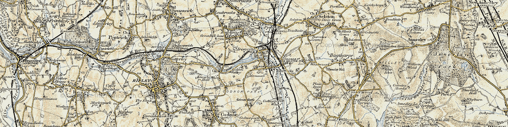 Old map of Ironville in 1902