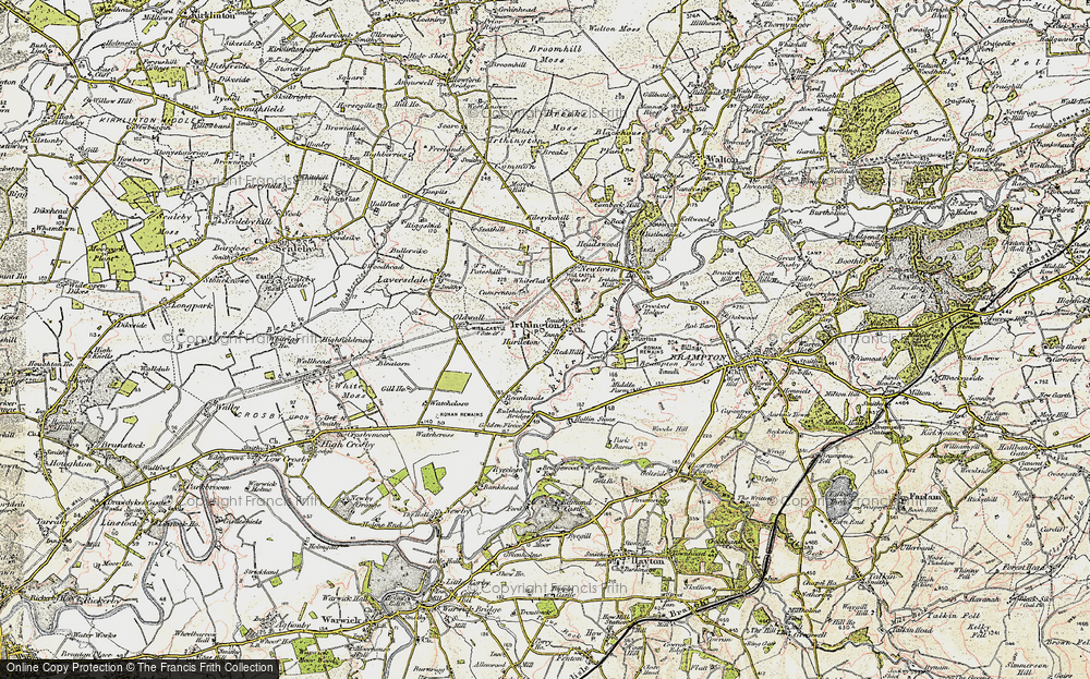 Old Map of Historic Map covering Carlisle Airport in 1901-1904