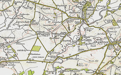Old map of Irthington in 1901-1904