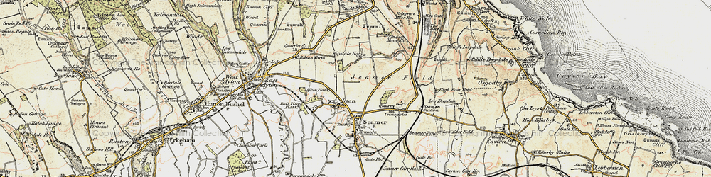 Old map of Irton Manor in 1903-1904