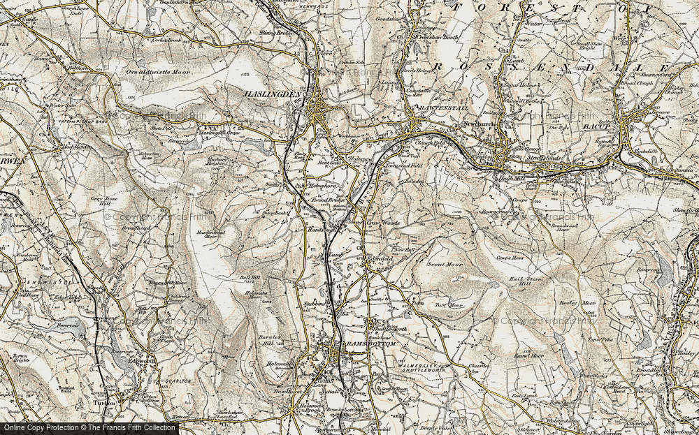 Old Map of Irwell Vale, 1903 in 1903