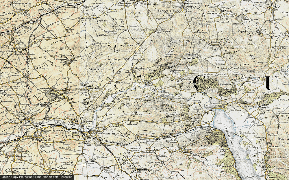 Old Map of Isel, 1901-1904 in 1901-1904