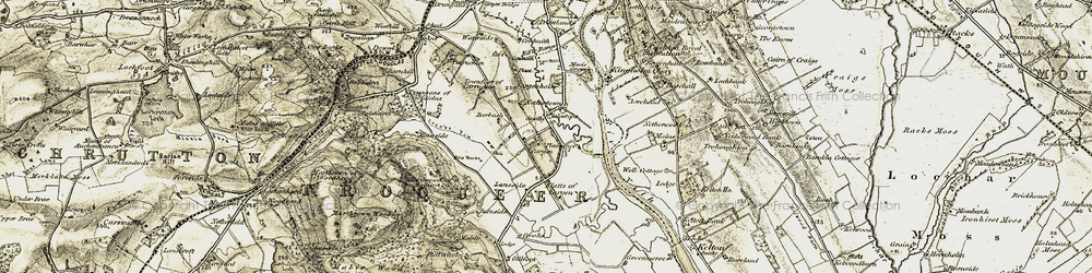 Old map of Islesteps in 1901-1905