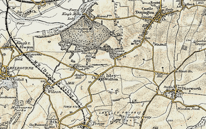 Old map of Ambro Hill in 1902-1903