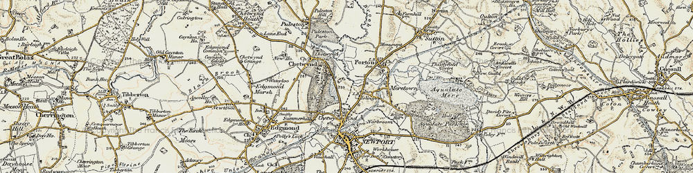 Old map of Islington in 1902
