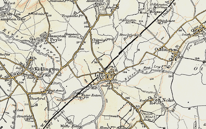 Old map of Islip in 1898-1899