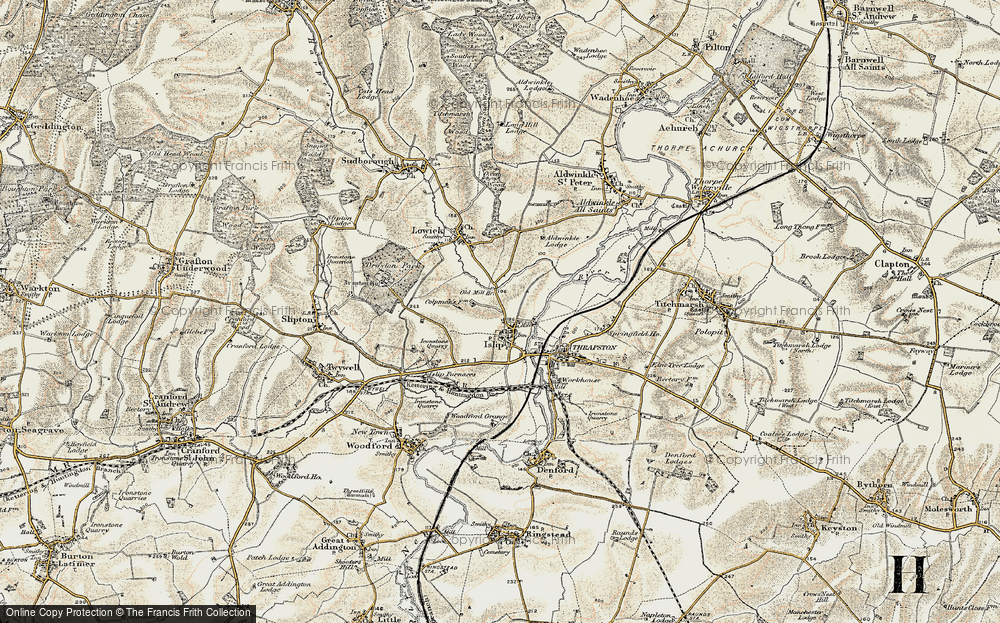 Old Map of Islip, 1901-1902 in 1901-1902