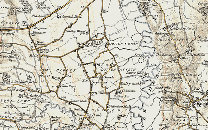 Old map of Isycoed in 1902