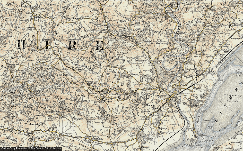 Old Map of Itton, 1899-1900 in 1899-1900
