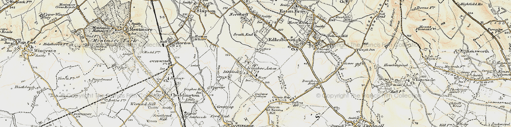 Old map of Ivinghoe Aston in 1898-1899