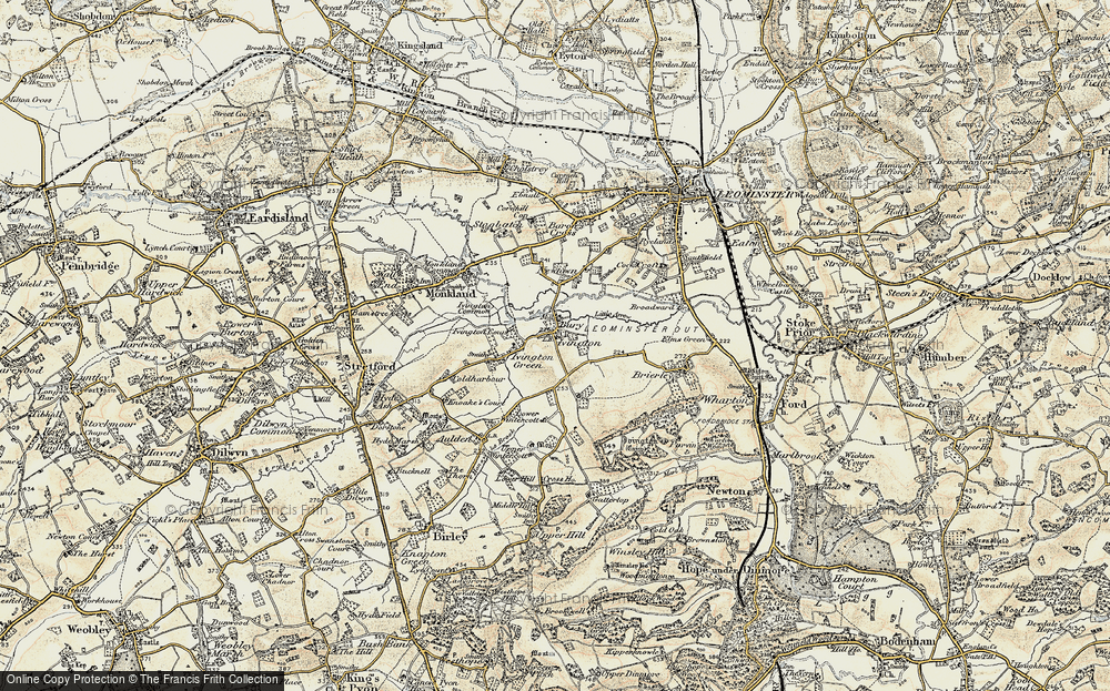 Old Map of Ivington, 1900-1903 in 1900-1903