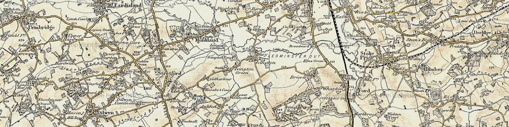 Old map of Ivington in 1900-1903