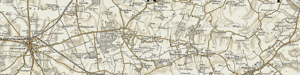 Old map of Ivy Todd in 1901-1902