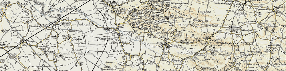 Old map of Ball Wood in 1899-1900