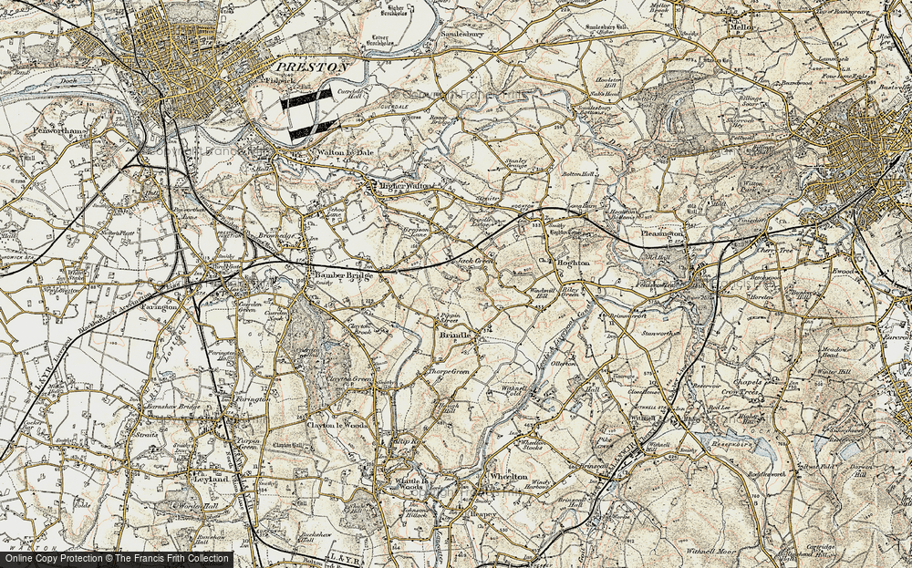Old Map of Jack Green, 1903 in 1903
